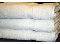 27" x 54" 17.0 lbs. Ganesh Oxford Bellezza Hotel Bath Towel, White
