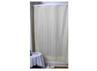3' x 6' Super Stripe Shower Curtain, White