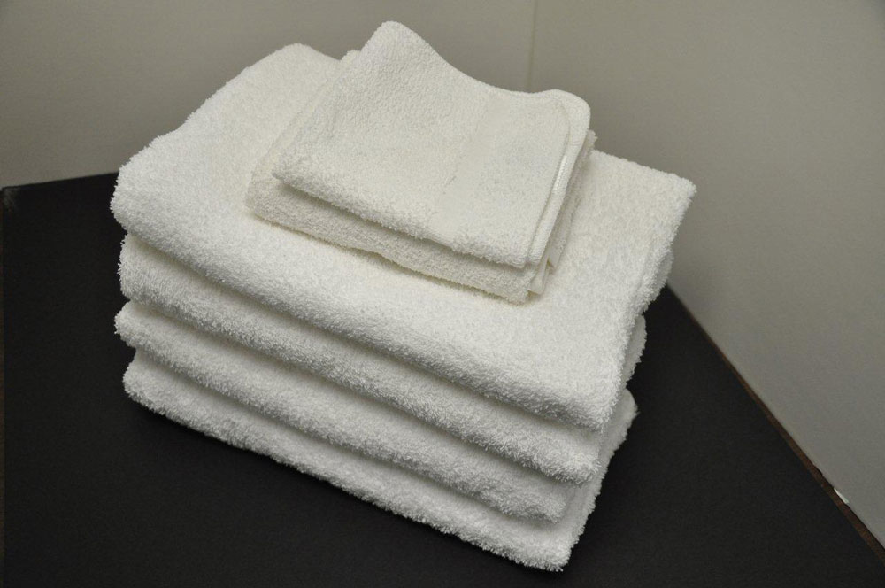 Bath Towels Cotton Medium Size 22x44, White
