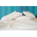 54" x 80" x 9" T-200 White 60/40 Full XL Size Percale Fitted Sheets