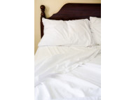 42" x 46" T-180 White Percale King Pillow Cases