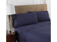 60" x 80" x 12" T-200 Martex Colors, Queen Fitted Sheets, Navy