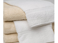 13" x 13" White 1.5 lb. Royal Crest Hotel Wash Cloth
